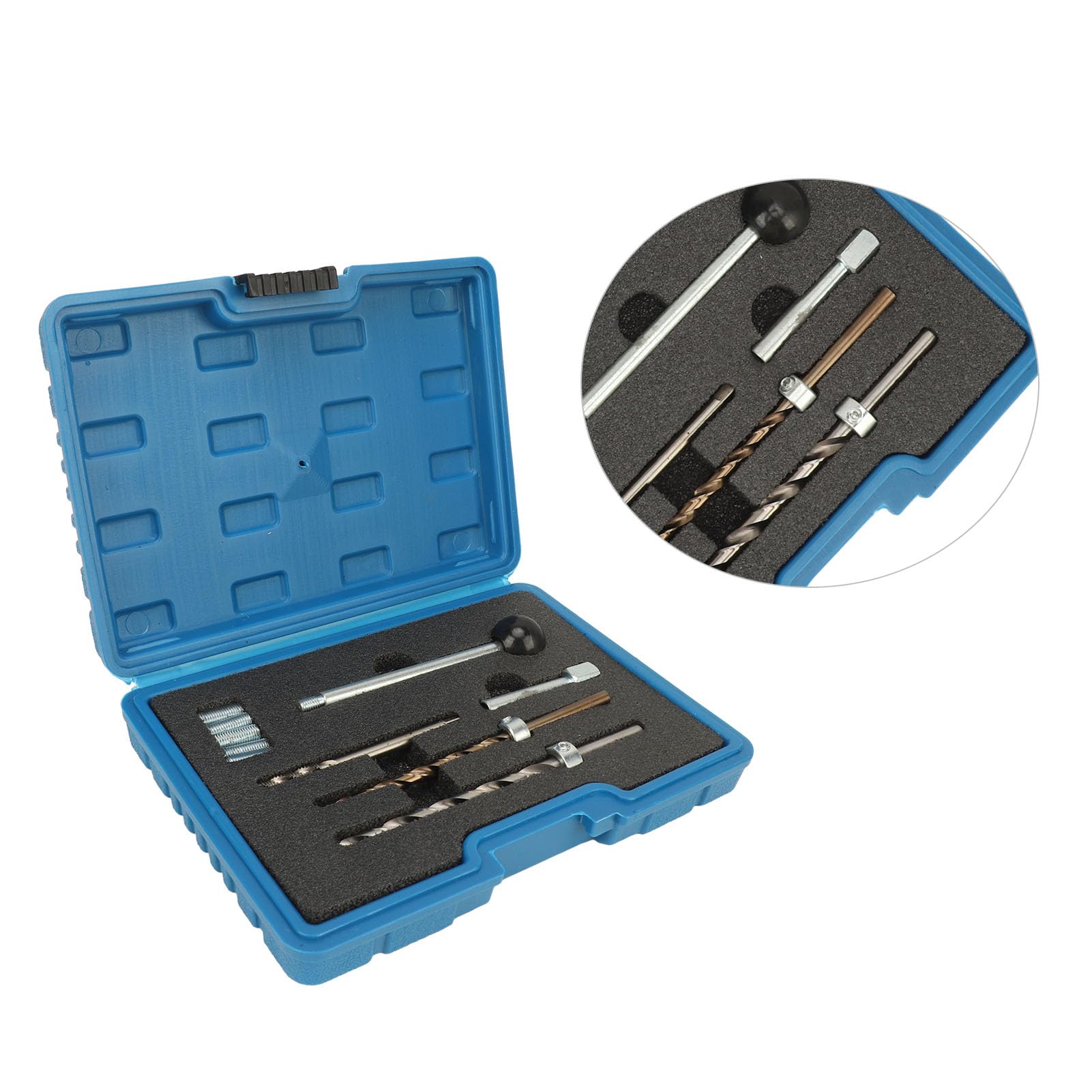 Fydun Kit de Reparación de Roscas de Pernos M6, Kit de Reparación de Roscas de Pernos de Bloqueo Profesional de 10 Piezas, Alta Resistencia, para Motores CDi