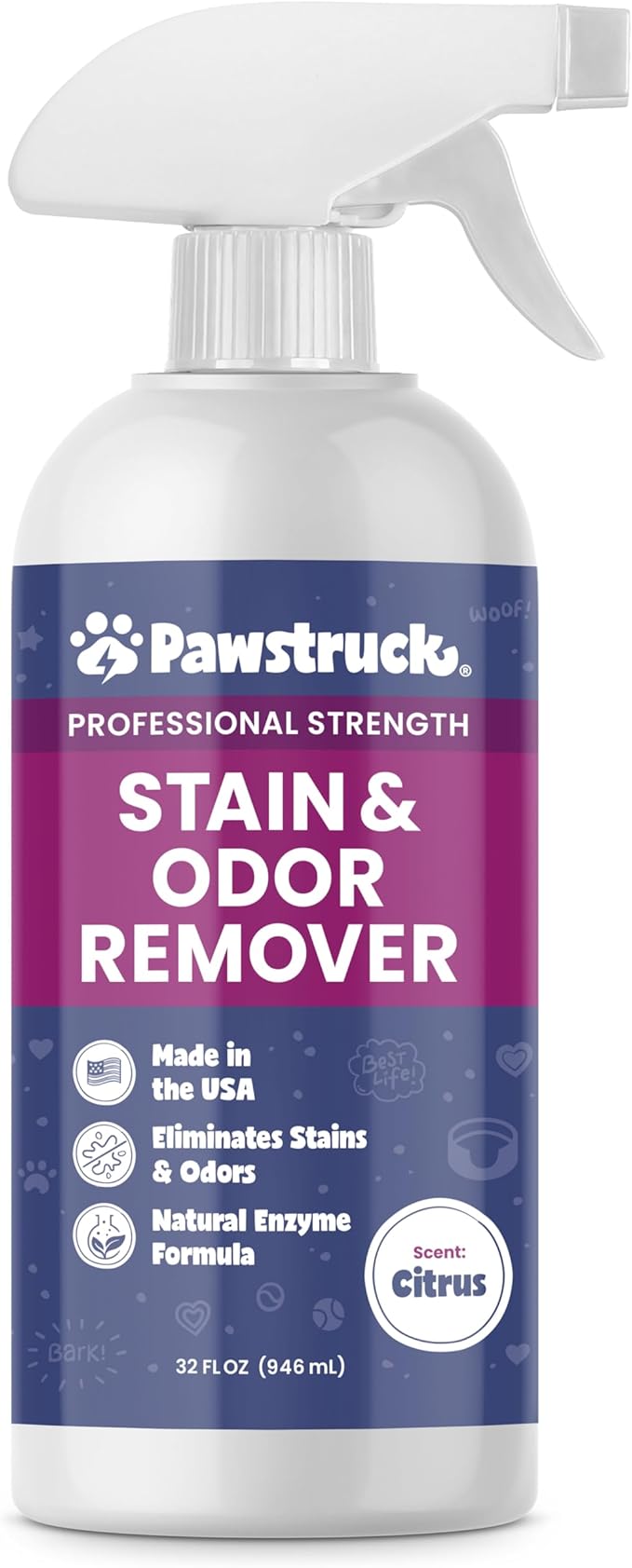 Pawstruck Professional Strength Pet Stain & Odor Remover