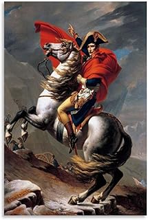 Liutao Napoleone Crossing The Alps Poster Quadro decorativo su tela da parete Soggiorno Camera da letto 30 x 45 cm