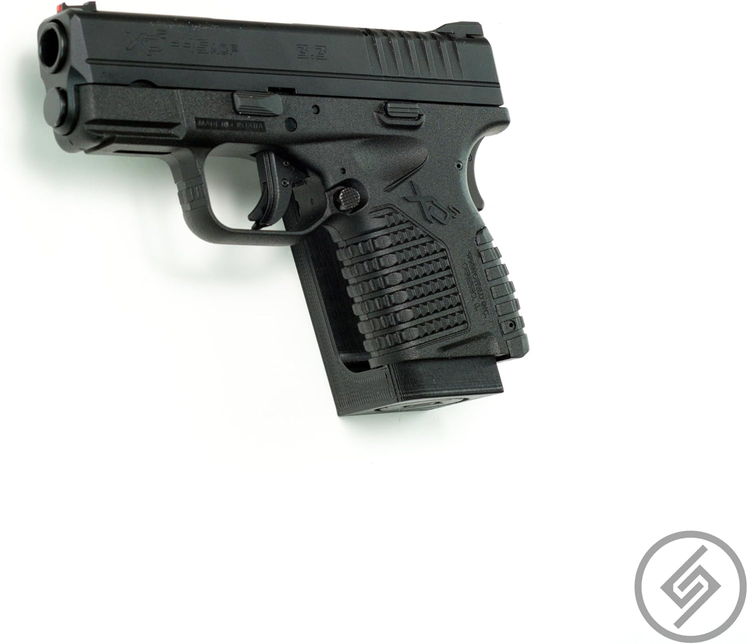 Spartan Mounts for Springfield XD .45 Pistol [Barrel Points Left] | Wall Display Storage Organization System | Unique Low Profile Design | Gun Safe Wall | Gun Room Solution | Made in The USA