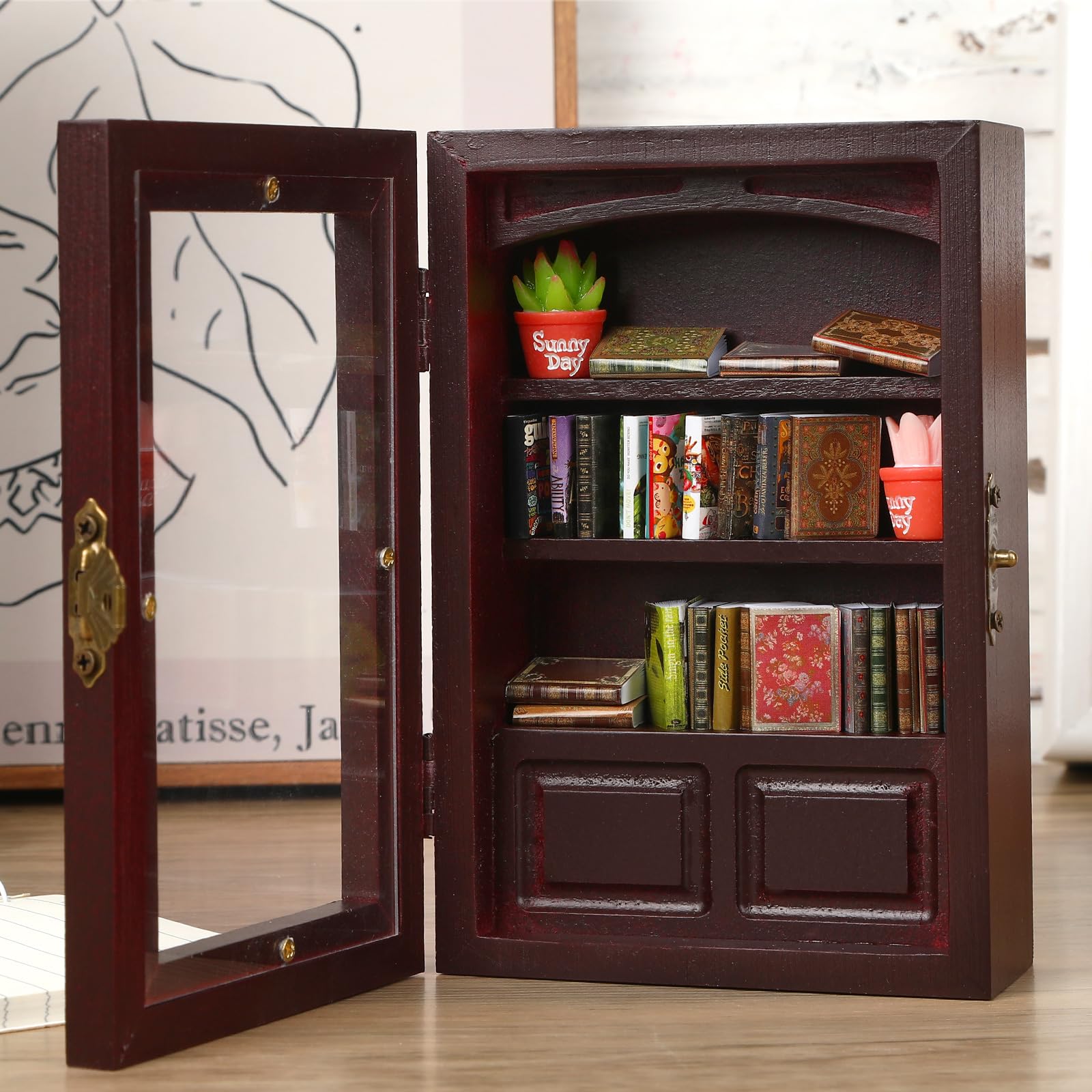 Miniature Bookshelf With Books Anxiety Relief Miniature Bookshelf With ...