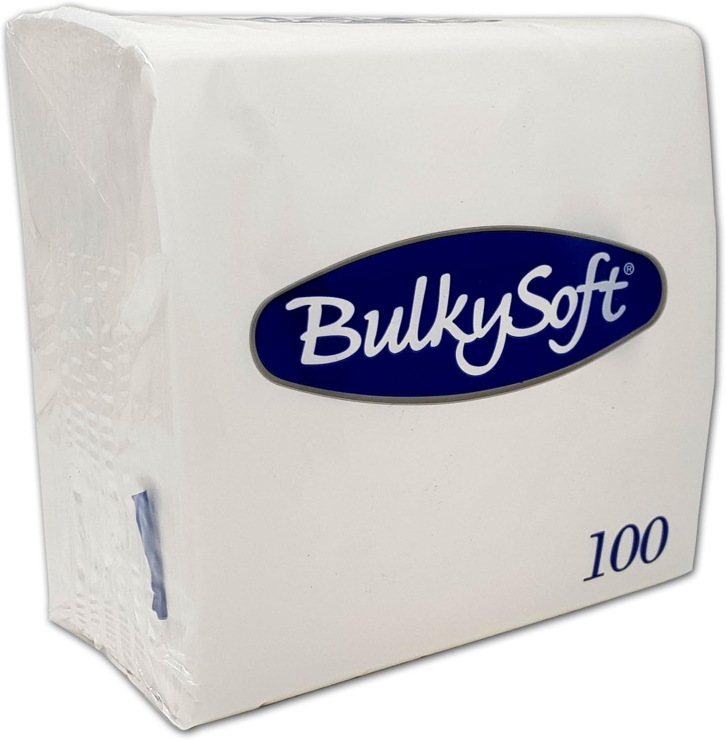 Paper Serviettes Soft Napkins 33x33cm 2PLY BulkySoft Solid Colours Choose Colours (White, 100)