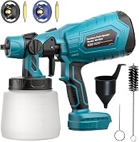 GGiking Makita 18V Akkus Festékszóró Rendszer Kerítéshez és Teraszhoz, 3 Spray Minta - Blue for Makita 18V battery 1