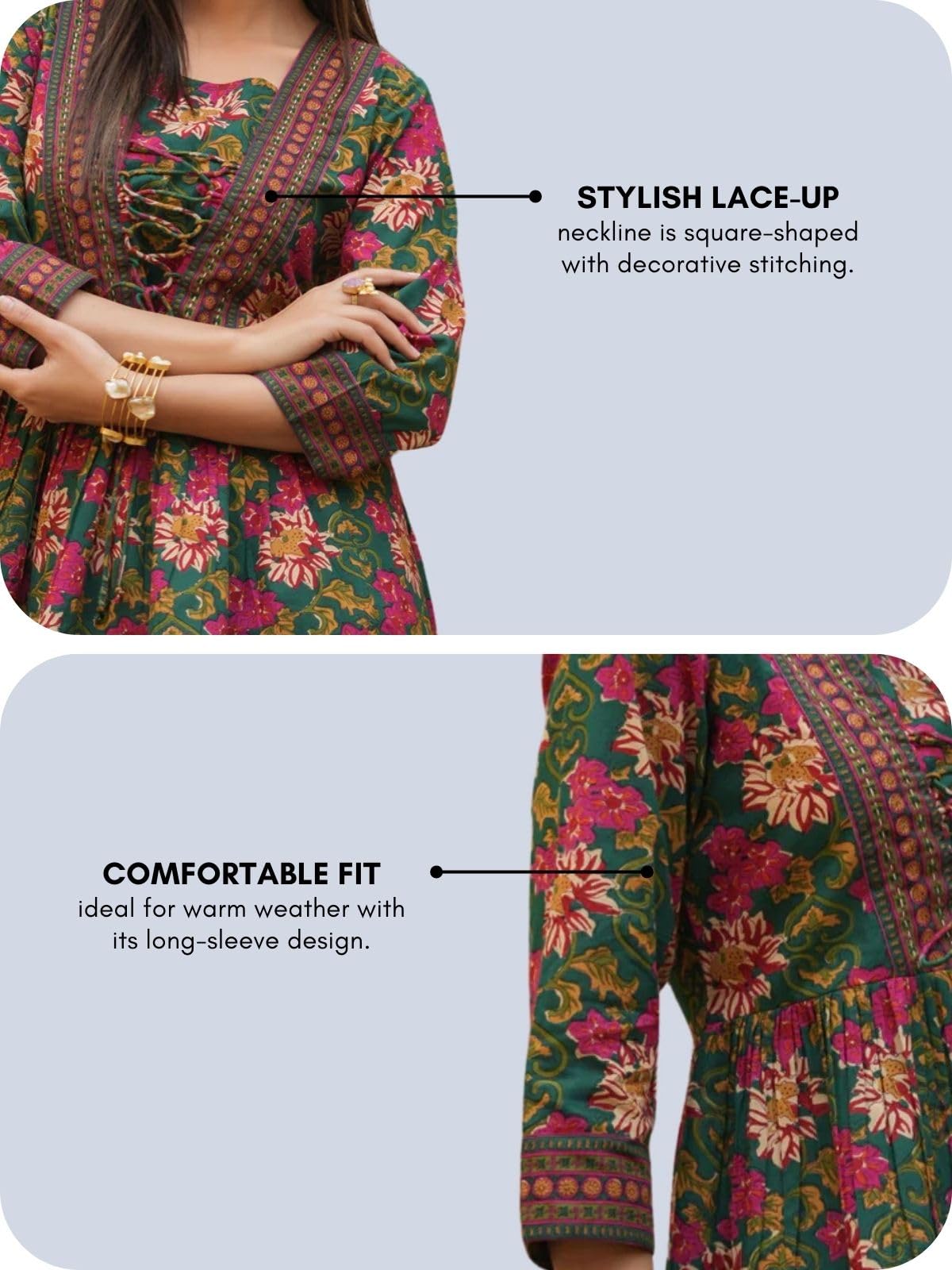 Leriya Fashion Women's Regular Fit Western Top - Image 5 thumbnail