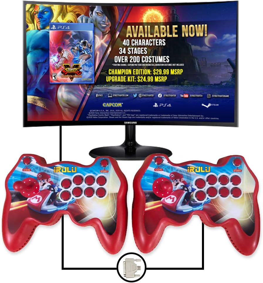 iRULU 3399 Arcade Game Machine,Seperate Family Pandora's Box Multiplayer Joystick Buttons Arcade Video Game for Home with 16 3D Classic Video Game, Newest System,Advanced CPU,Compatible HDMI,VGA 5 image 5