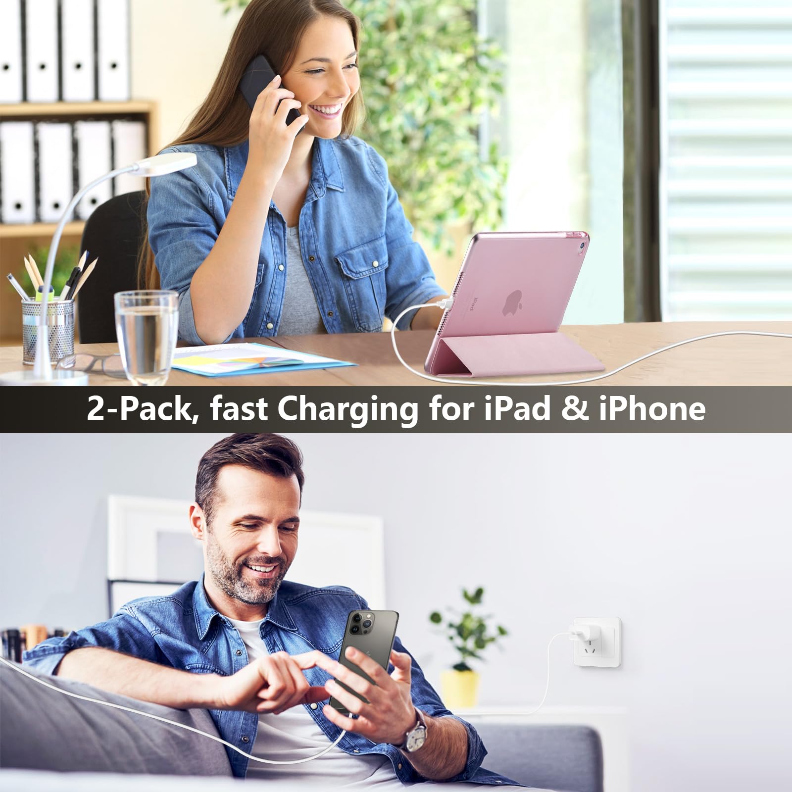 Ubearkk Cavo di ricarica rapida e intrecciato da USB C a Usb-C da 3 m, compatibile con iPhone 15, iPhone 16 Pro, iPhone 16 Plus, iPhone 16 Pro Max, Iphone 15, Iphone 15 Pro Max, Iphone 15