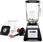 Blendtec Total Mélangeur original classique, 90 oz WildSide+ Jar, c'est ça. 24 oz Twister Jar et Spectacula Spatula - rouge