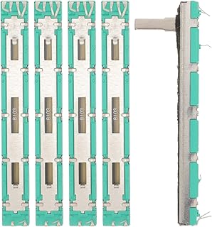 FAVOMOTO 5Pcs Potenciômetro Deslizante Potenciômetro De Corrediça Reta Linear Estéreo Áudio 75Mm Potenciômetro