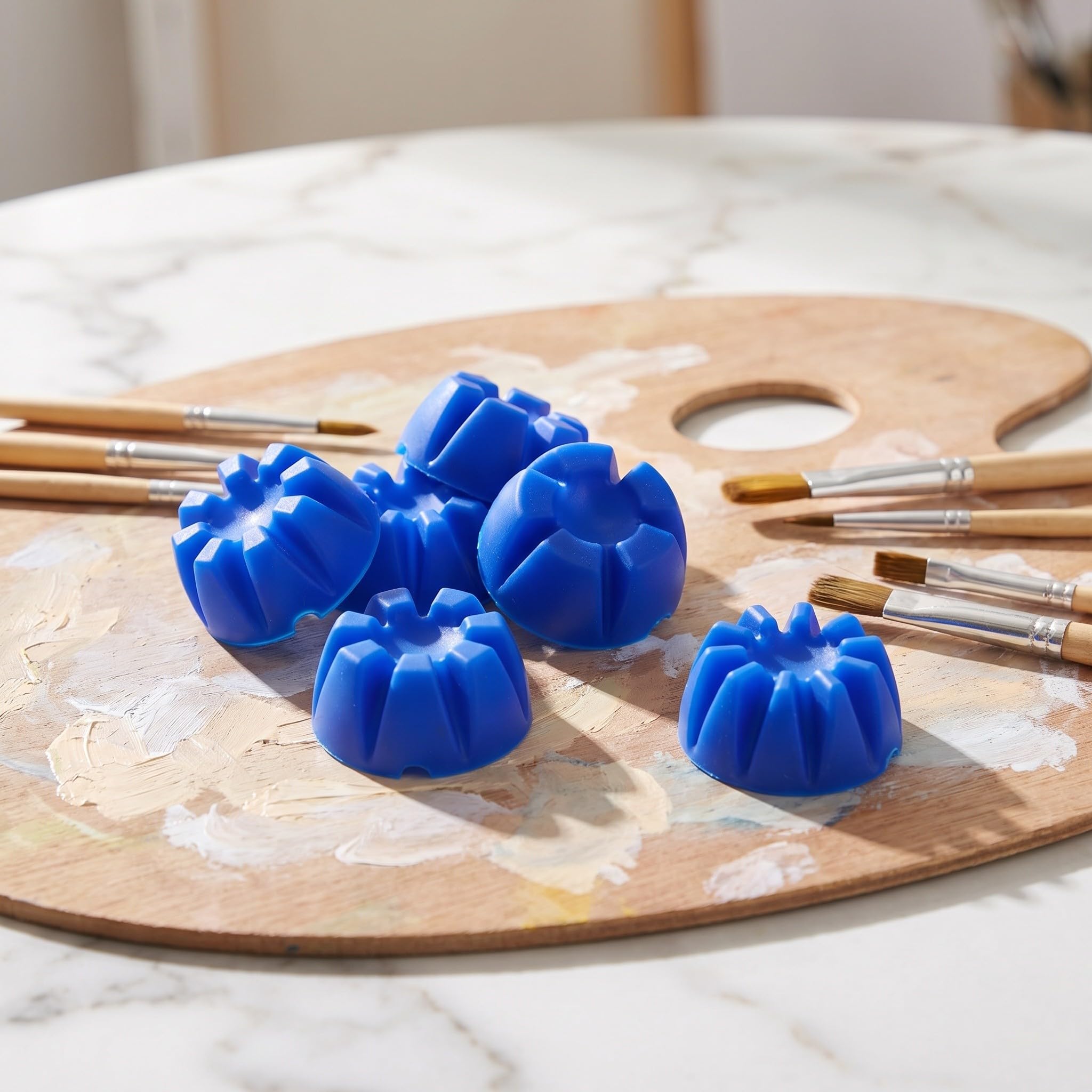 Zerodeko Set di 6 Bicchieri per versare la Pittura a Forma di Fiore, con