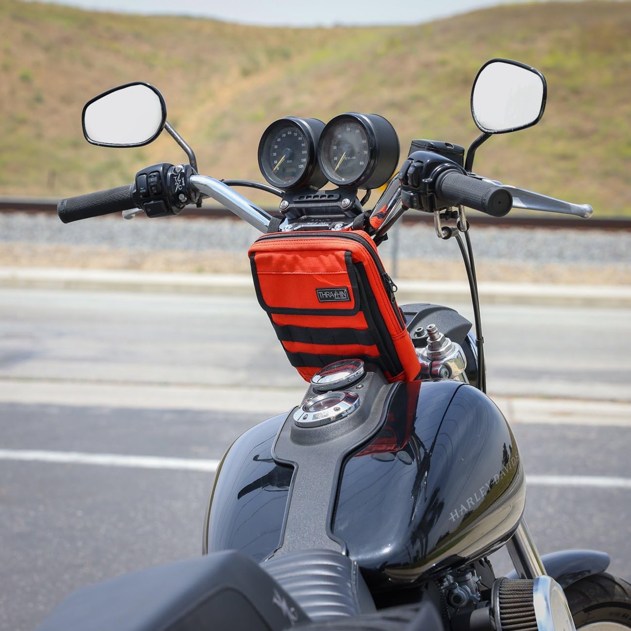 THRASHIN Supply Company THB-0035 Handlebar Bag Slim - Orange