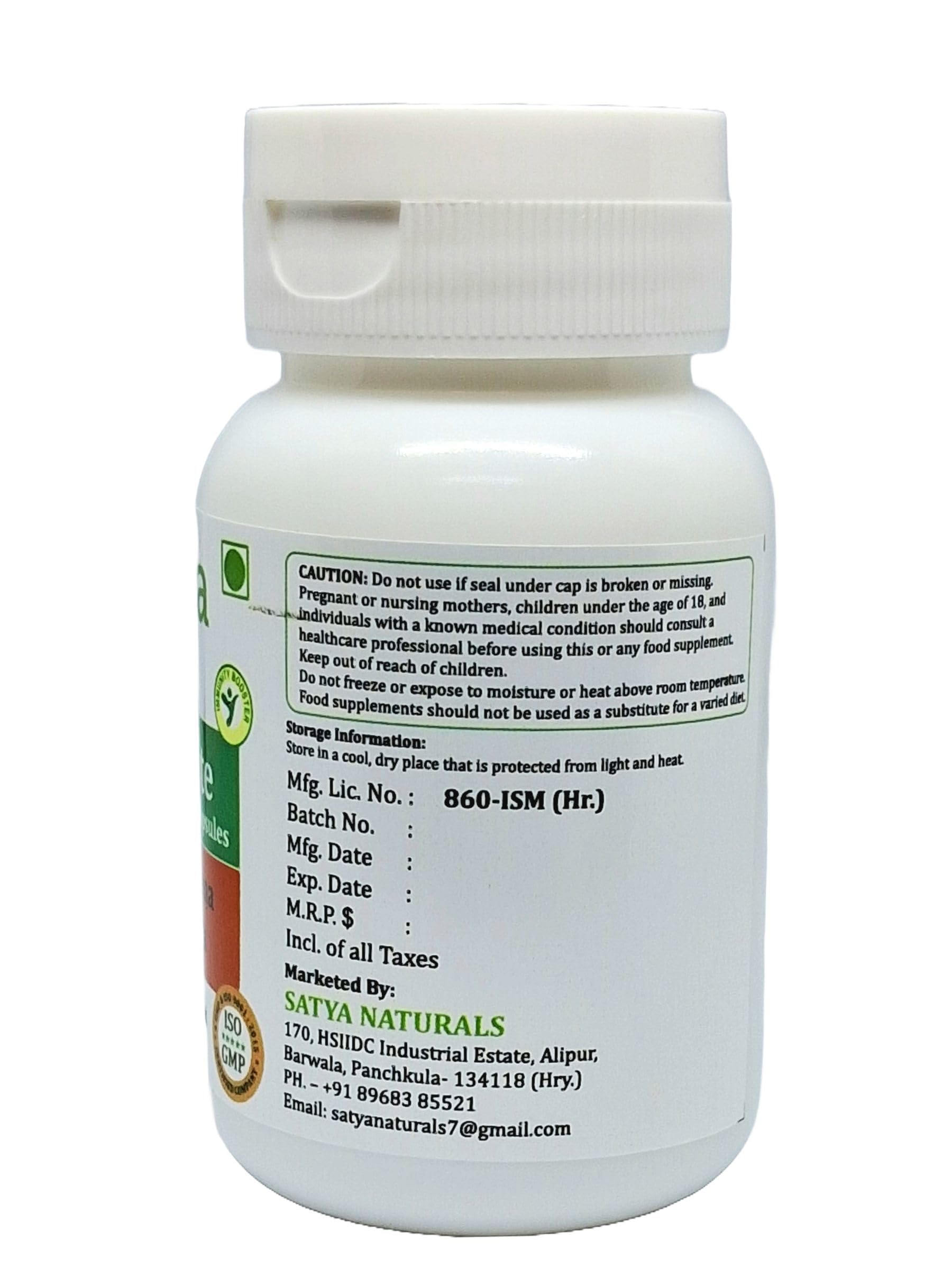 Curcuma Longa (Haldi, Curcumin, Turmeric) Extract Capsules | Highest Potency, 100% Herbal Product | Pack of 60 X 500 mg. Veg. Capsules (Pack of 1 Bottle) — Amazon image 3
