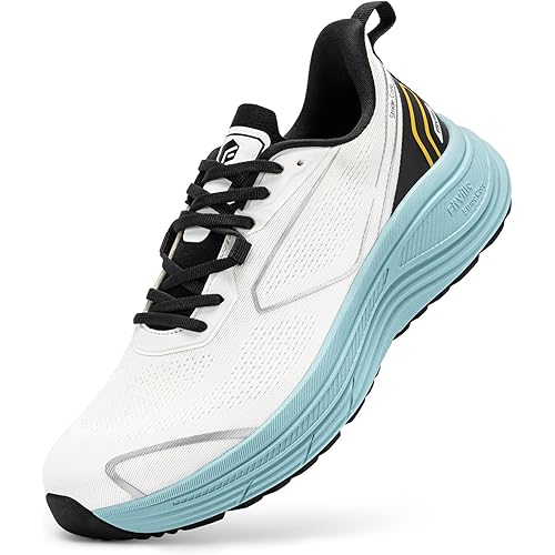 FitVille Men's Running Shoes, Maximum Support & Comfort, Built for Bigger Men Needing Wide Toe Box & High-Instep, Explosive Energy Return, Featherlight Sneakers for Road, Gym, All-Day Wear