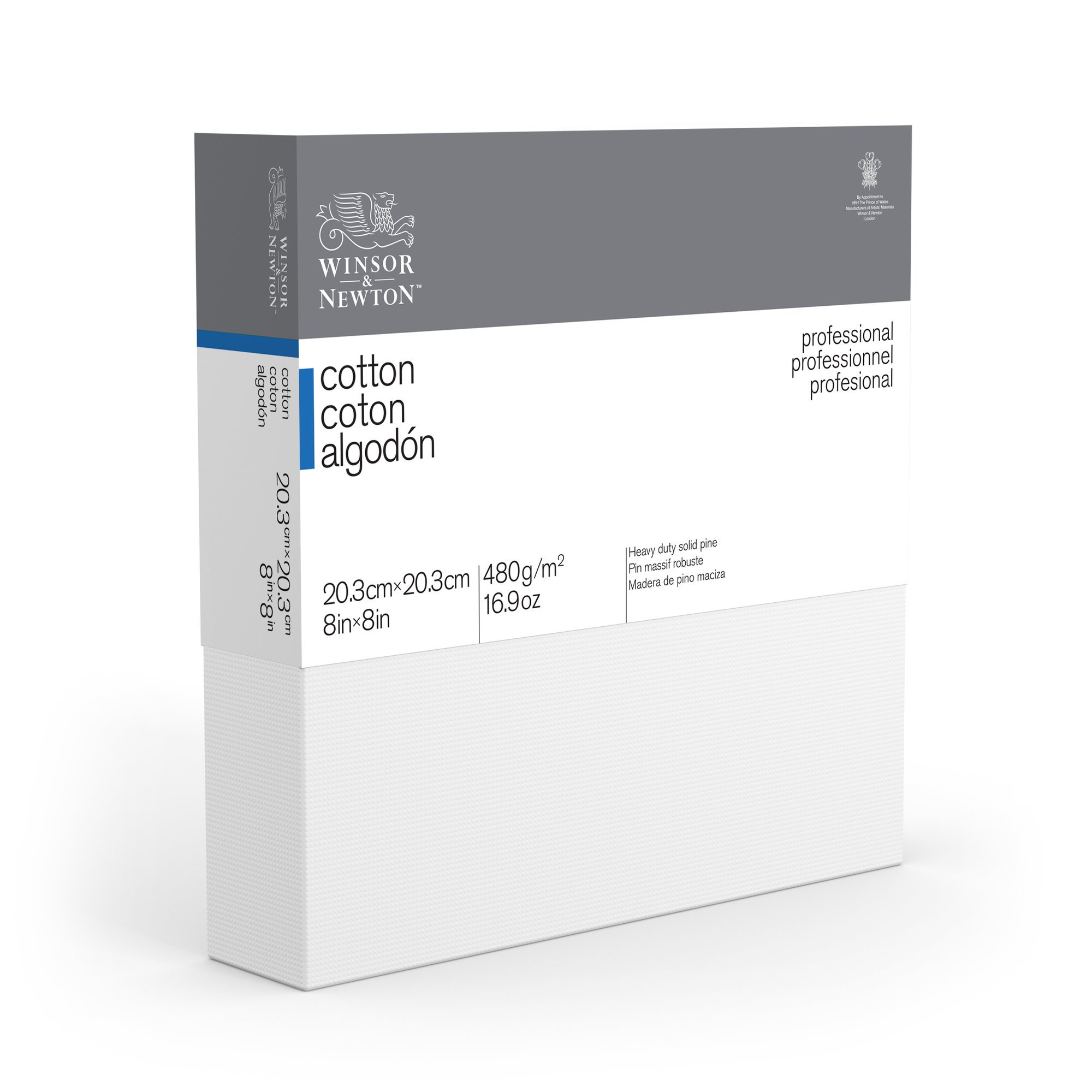 Winsor & Newton Professional Cotton Canvas, 8" x 8" Deep Edge