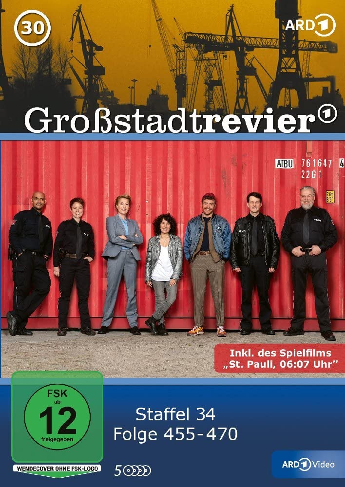 Großstadtrevier 30 DVD de la temporada 34 alemana con episodios 455 al 470