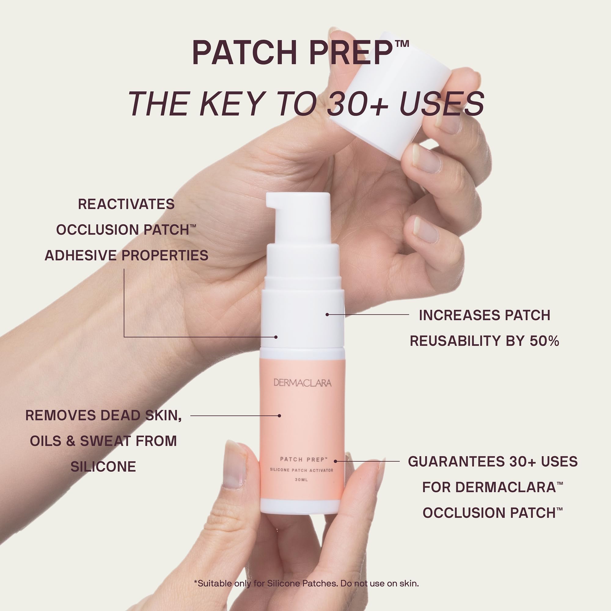 Dermaclara Kit de parches faciales – Parches antiarrugas para frente, líneas de sonrisa, tratamiento de silicona antiarrugas, hasta 30 usos – Kit: 1 frente, 2 boca, 2 parches para ojos y 1 limpiador