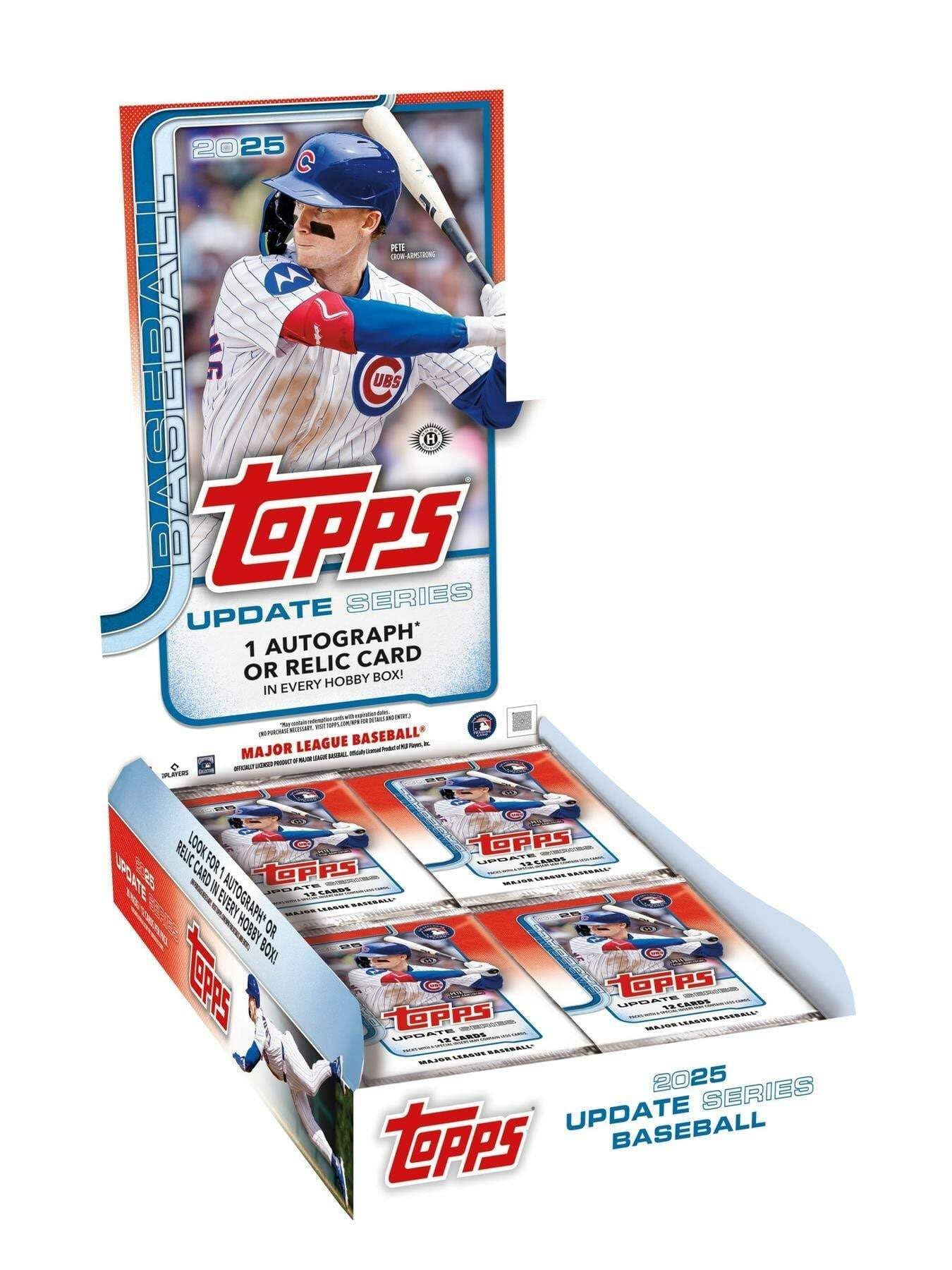 2025 Topps Update Series Baseball Hobby Trading Card Box (1 Autograph or Relic Card Per Box)