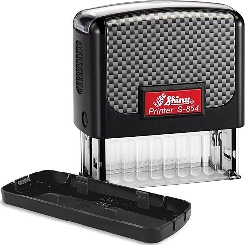 Miniatura 4 de Shiny S-854 - Sello de firma personalizado, tamaño grande, elige entre 15 colores de tinta