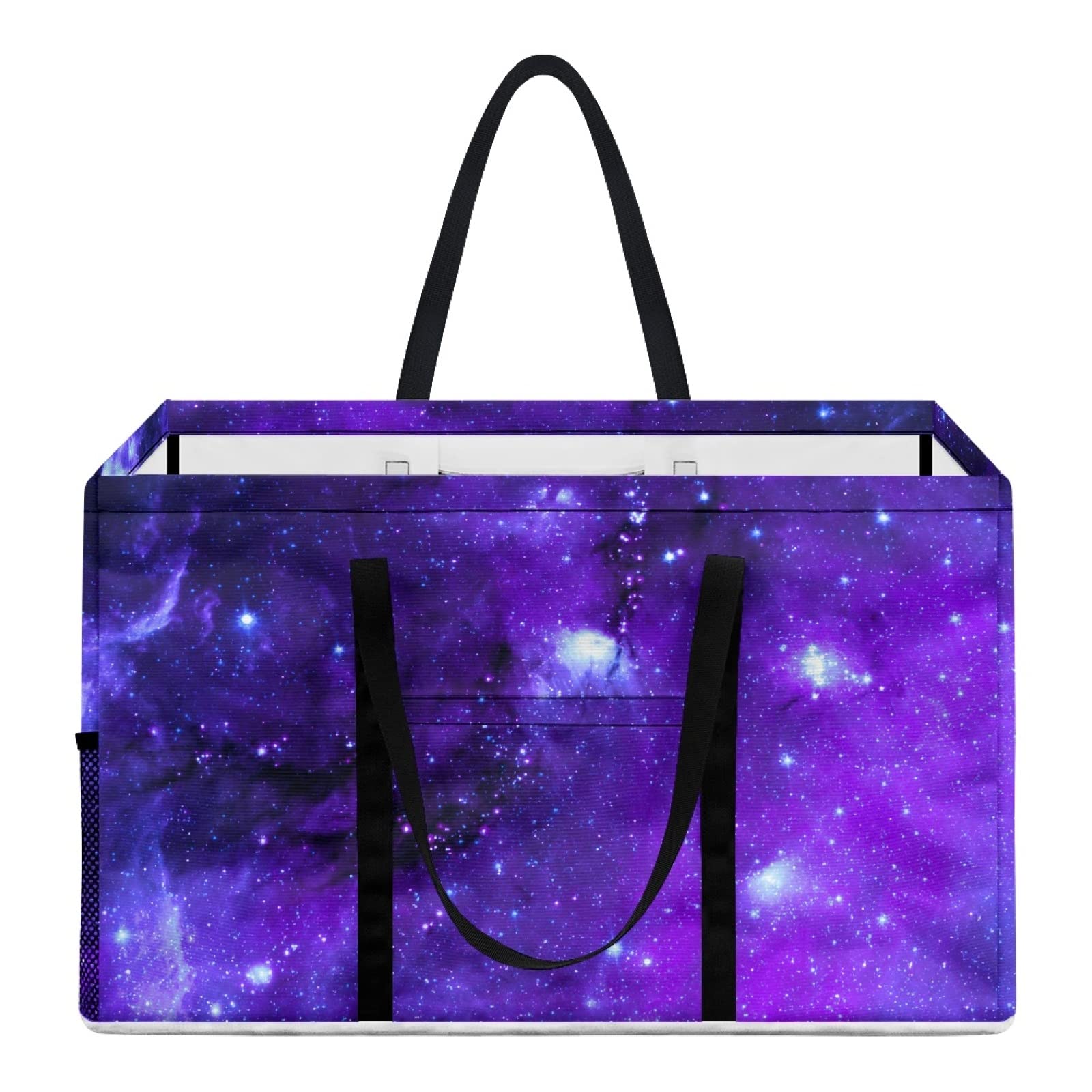 Panier rangement pliable grand format en toile pour vêtement sale