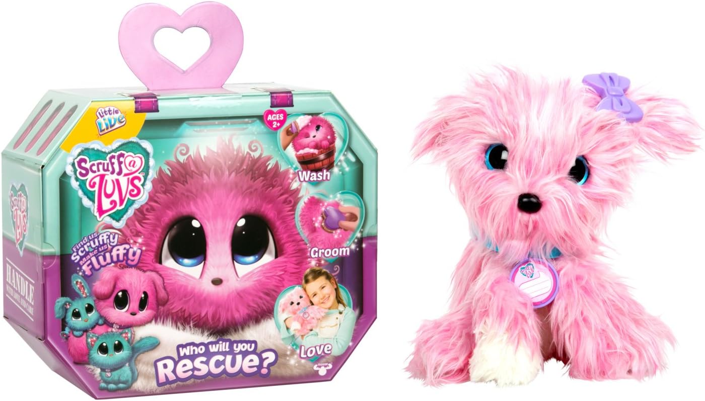 Little Live Scruff-A-Luvs Plush Mystery Rescue Pet - Pink