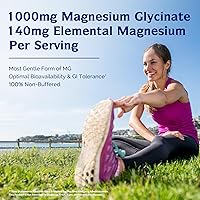 Vista 3 de Innate Vitality Magnesium Glycinate 1000mg Per Serving 140mg Elemental Magnesium Supplement - High Absorption, Non Buffered, Non-GMO & No Gluten