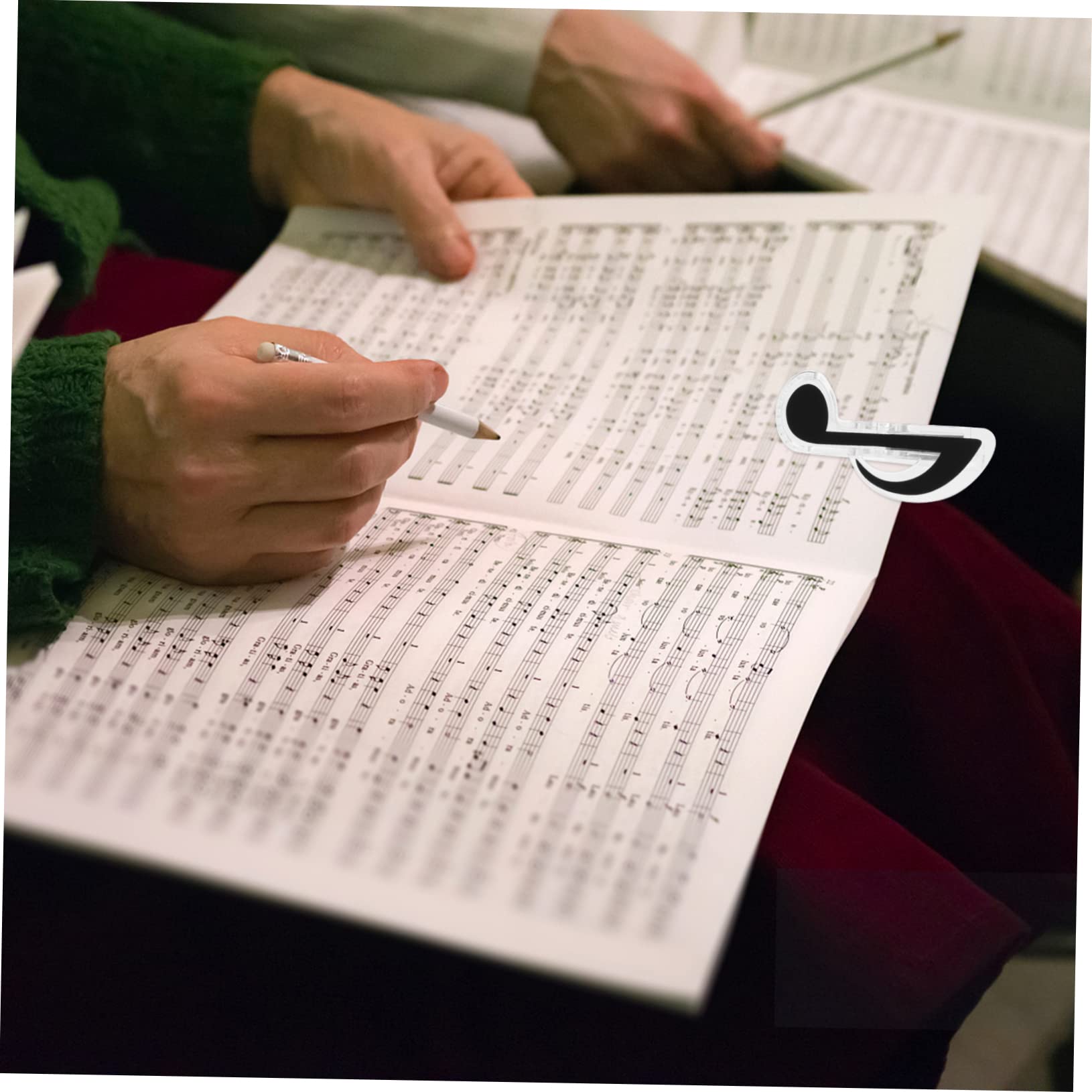 SHOWERORO 40stücke Teiliges Musikbuch-clip Praktische Notenklammern Für Musiknoten Leichtes Und Zubehör Für Notenblätter Und Bücher Effektive Seitenhalterung Verschiedene Designs