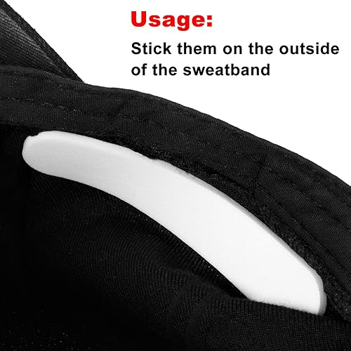 Vista 3 de Outus 23 piezas de cinta reductora de tamaño de sombrero, inserto de espuma reductora de espuma, rollo autoadhesivo (blanco + negro)