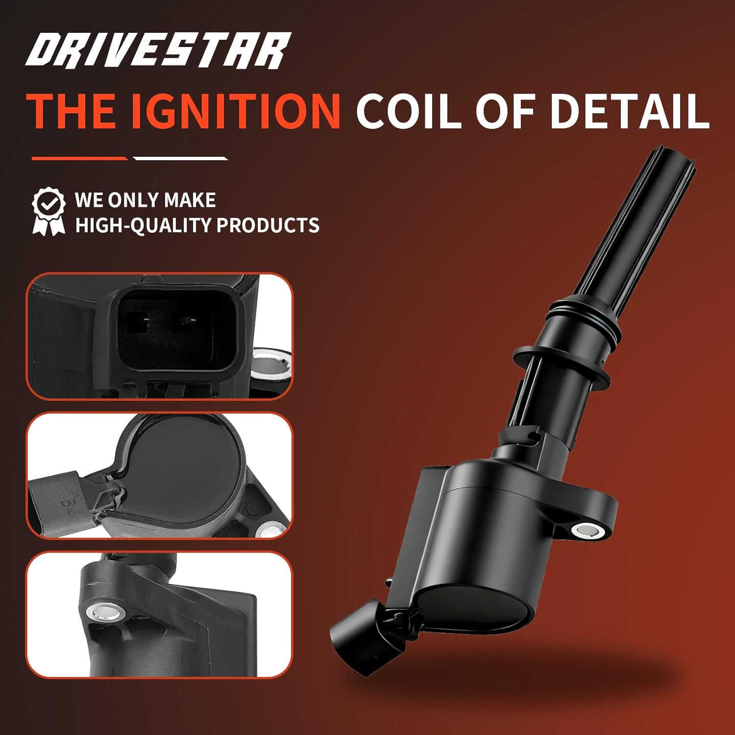 DRIVESTAR 8 Pack DG508 Ignition Coil Pack 4.6L 5.4L V8 Compatible for 2000-2010 Ford F150 Lincoln Mercury 1999-2004 Mustang Explorer Expedition Excursion Navigator Town Car Replaces FD503 C1454