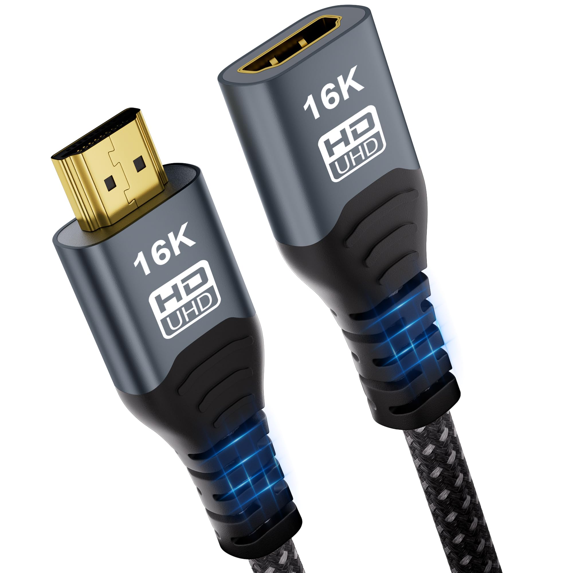 CAKOBLE Cavo Prolunga HDMI 2.2 Maschio-Femmina 96 Gbps Ultra High Speed (1m CAKOBLE Cavo Prolunga HDMI 2.2 Maschio-Femmina 96 Gbps Ultra High Speed (1m