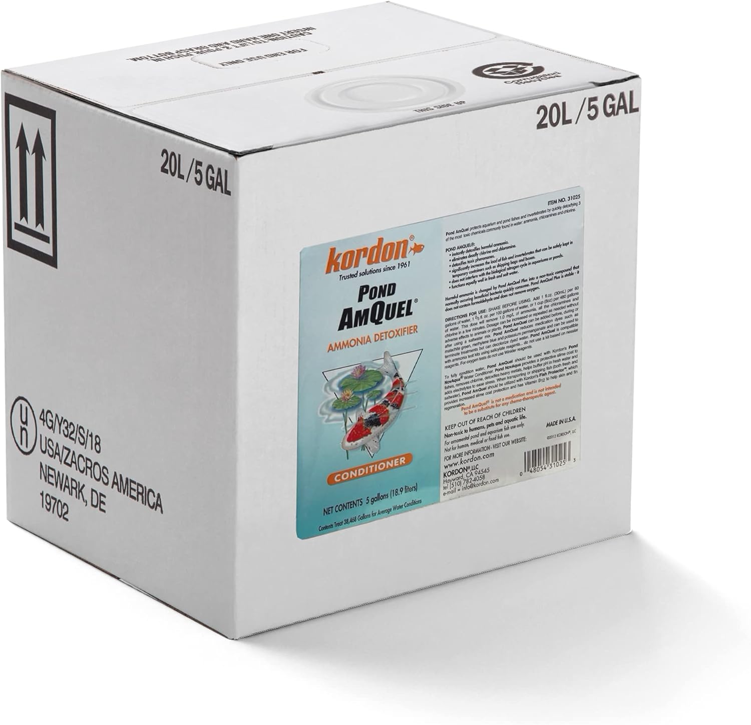 KORDON #30025 Pond AmQuel Plus for Aquarium, 5-Gallon