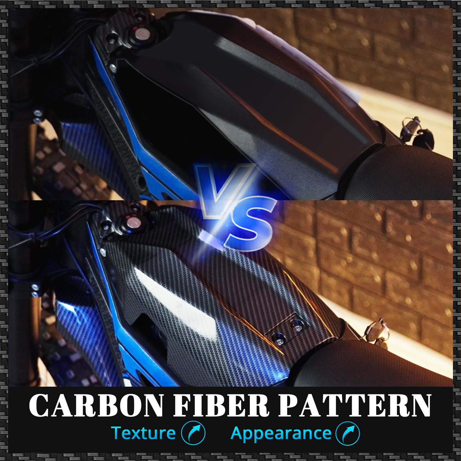 Motorfiets Voor- En Achterspatborden, Spatbord Protector Mx4 Koolstofvezel