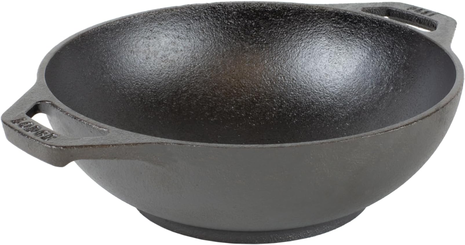 L6MW 6.25 in Cast Iron Mini Wok, Black