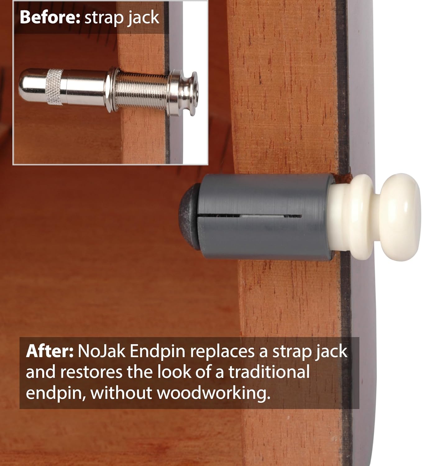 StewMac NoJak Endpin, Ebony