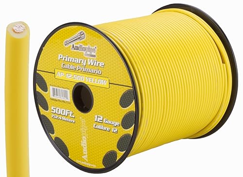 Miniatura 9 de Cable primario para el hogar de audio rojo Audiopipe de 12 GA de 500 pies