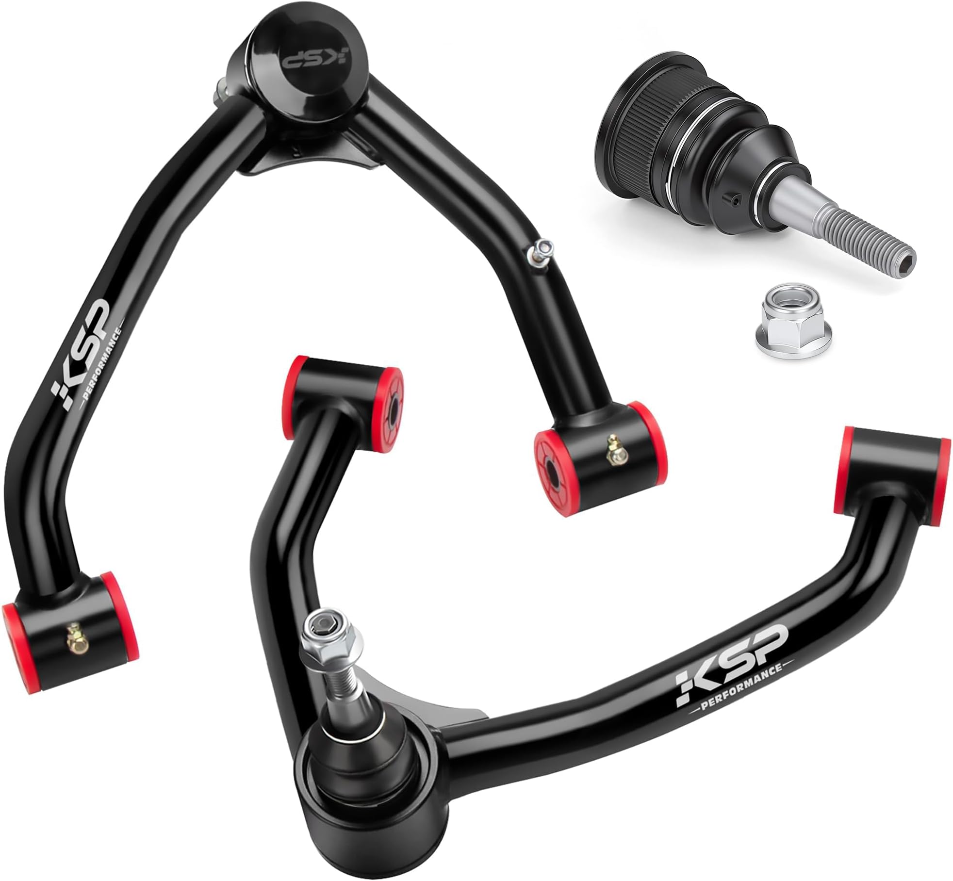 KSP 0-2" Upper Control Arms fit Silverado Sierra 1500 2007-2018,OEM Steel UCA Compatible with Chevy GMC Tahoe Suburban Avalanche Yukon,Replace Factory/Stock Part# RK80669/70 521023/024 25812725