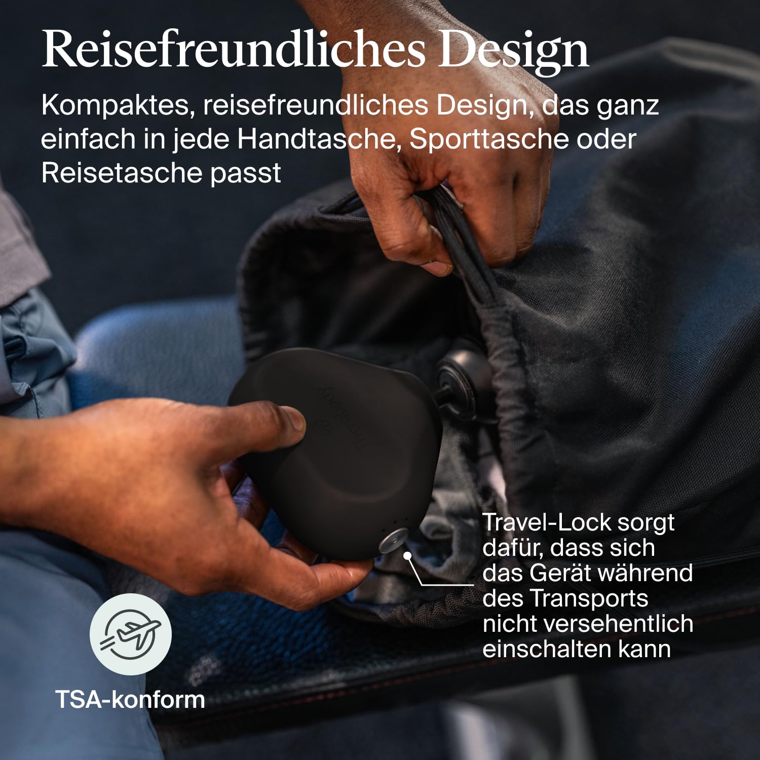 Therabody TheraGun Mini-Massagepistole zur Schmerzlinderung, 3. Generation schwarze Percussion-Therapie