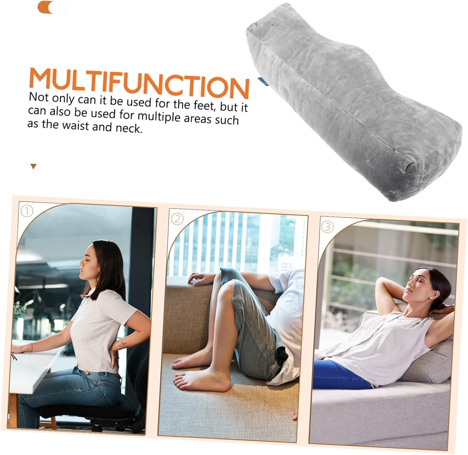 Ergonomic Foot Pillow for Comfort and Support Leg Rest Cushion for Sleeping and Office Use Soft Material for Pain Relief and Elevation for Swelling and Blood Circulation