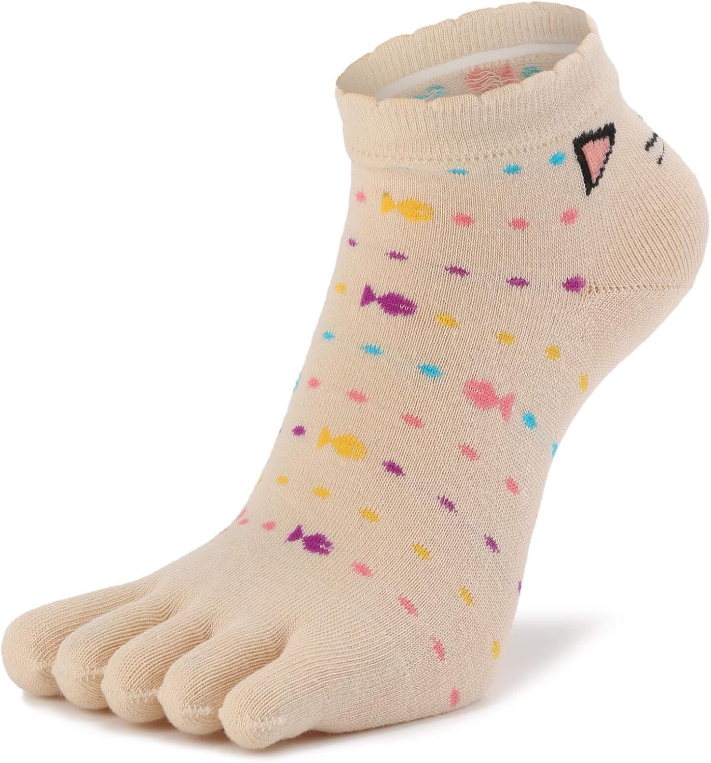 Women's Low Cut Toe Socks Ankle Cotton Running Socks(Pack of 5/6) - Image 4