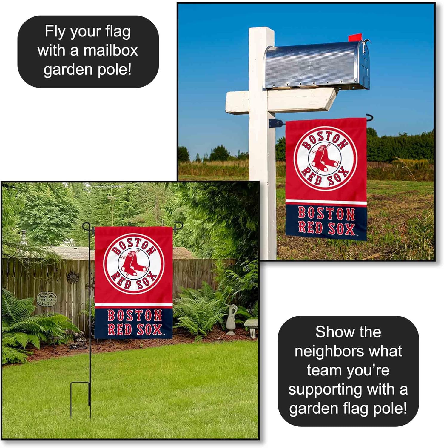 Boston Red Sox Double Sided Garden Flag - Image 4