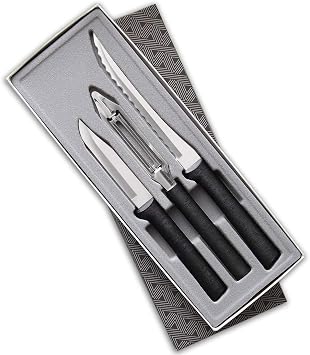 RADA Cutlery Peel, Pare & Slice Gift Set G218, Black