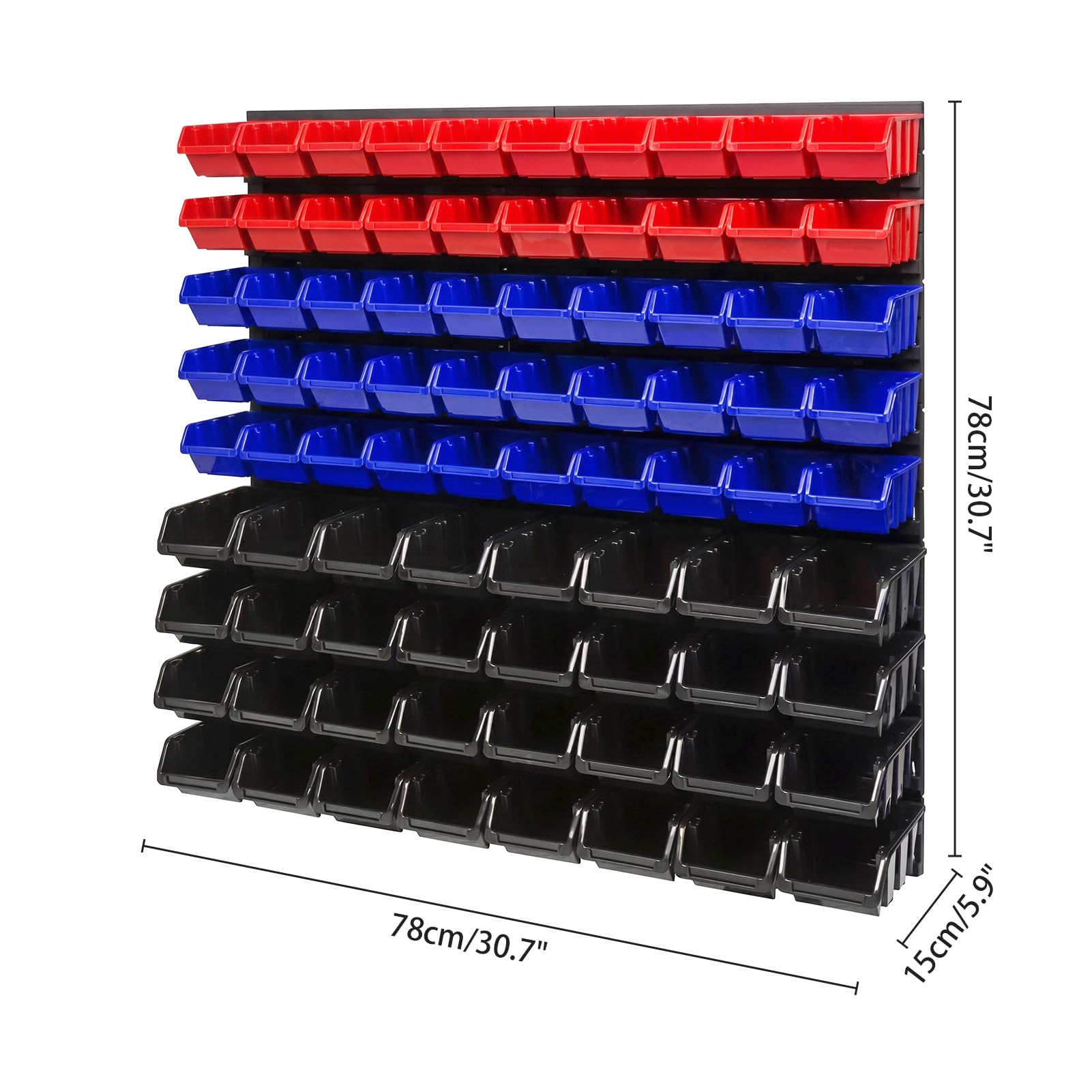Matybobe Organizzatore da Parete per Attrezzi 94 Pezzi Contenitore (94pcs)