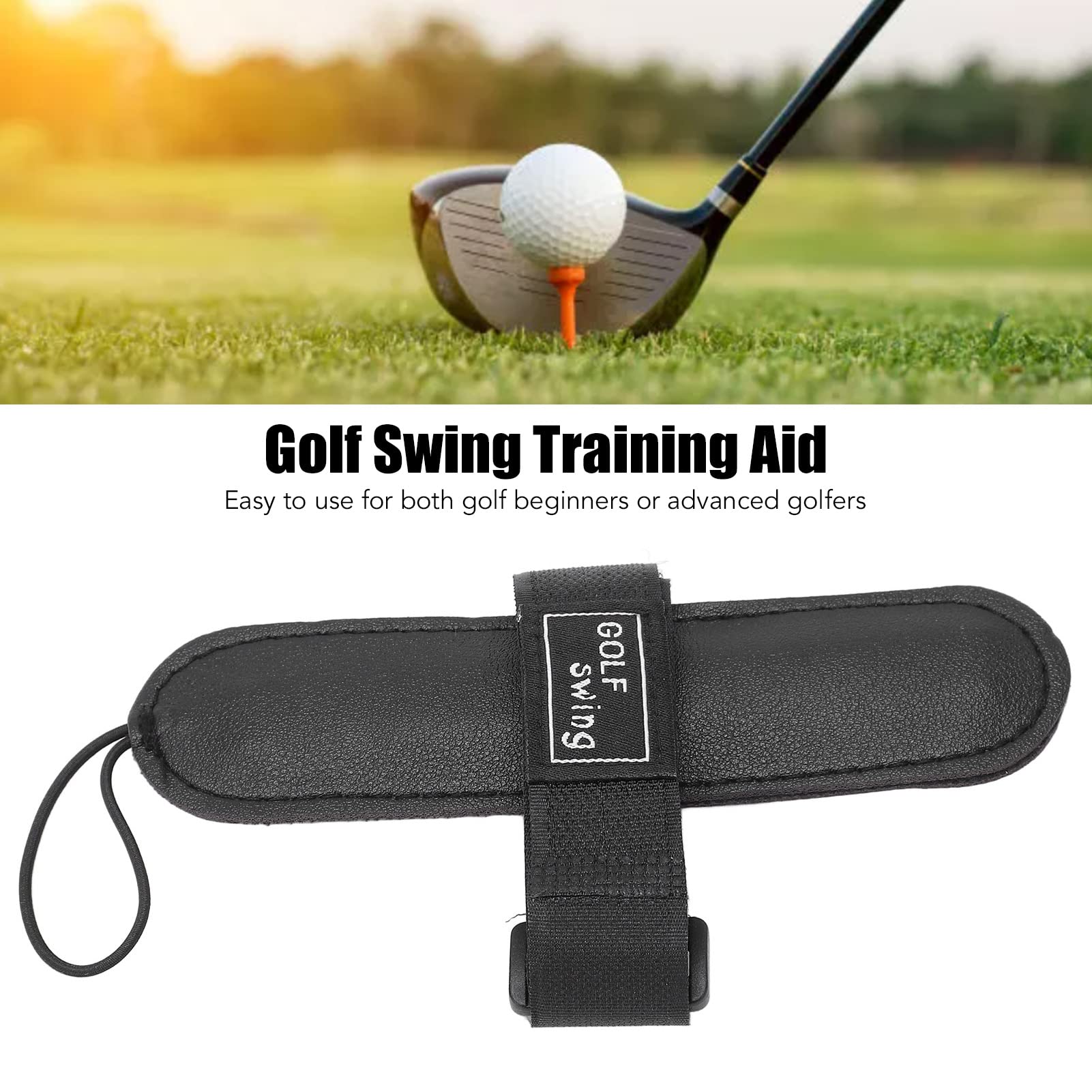 Opaska Golfowa Do Treningu Swingu Golfowego, Narzędzie Do ćwiczenia Wyrównania Gadżetów Golfowych Dla Początkujących Graczy W Golfie Klubowym
