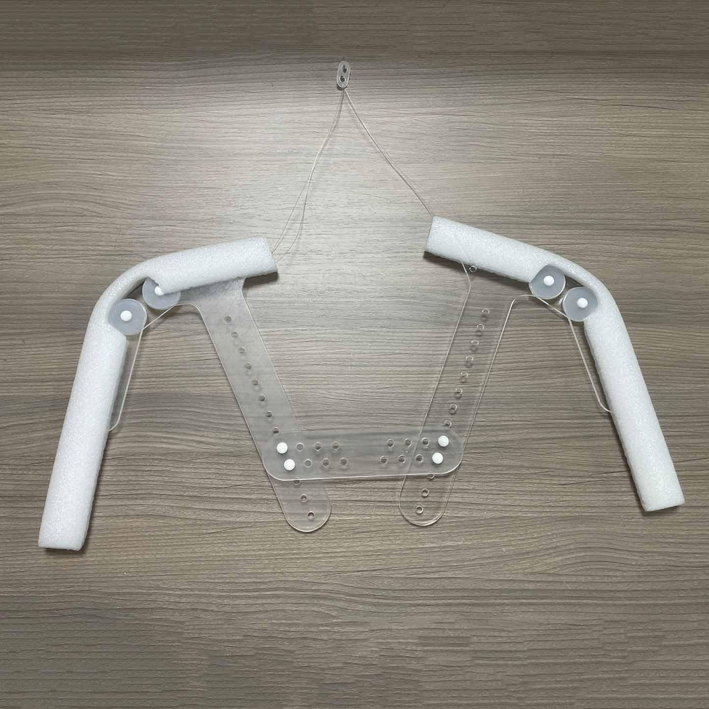 Dalumian Adjustable Mannequin Form Invisible Hanger, Acrylic Hang Clothes Holder, Portable Clothes Garment Rack, Photography Backdrop Hangers Invisible (Clear, Size : Unisex)(4pcs)