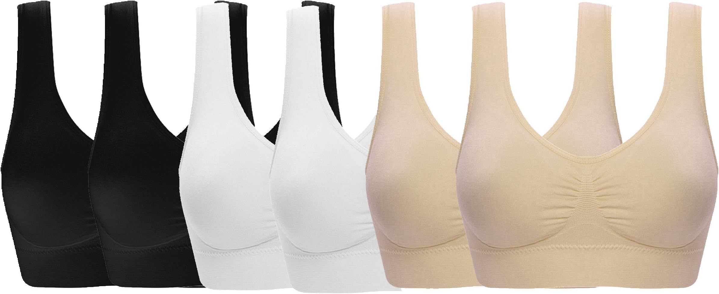 Women's Seamless Wire-Free Bra with Removable Pads