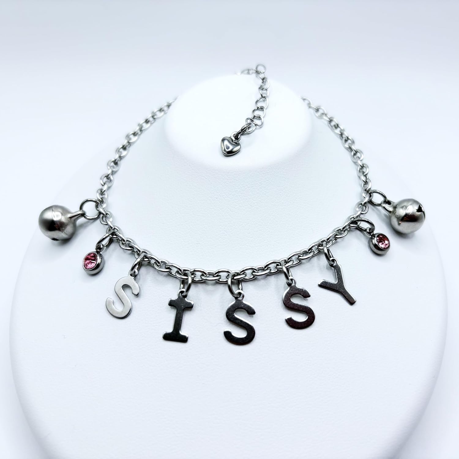 Sissy Anklet Bracelet Jewelry w/Bell Charms - Cuck Femboy Gurl Crossdresser Shemale