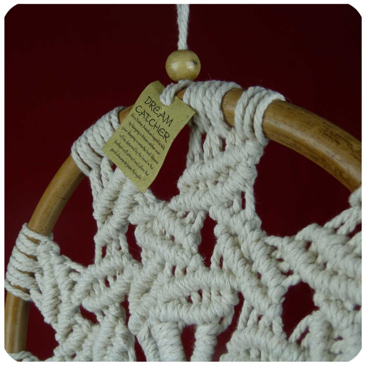 Simandra traditioneller handgefertigter Traumfänger mit Lebensbaum im Makramee Stil – hängender Boho Dreamcatcher mit Lebensbaum aus natürlichen Materialien handgefertigt – 28 x 80 cm