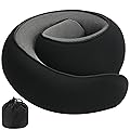 Ulaek®Travel Pillows for Airplanes,Travel Neck Pillow Airplane Memory Comfortable Breathable Cover, Stowable Pillows for