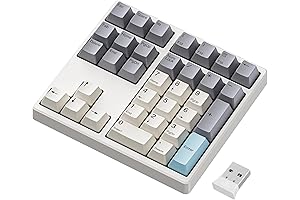 Wireless Mechanical Numpad with Gateron Switches & Hot-Swappable Keycaps
