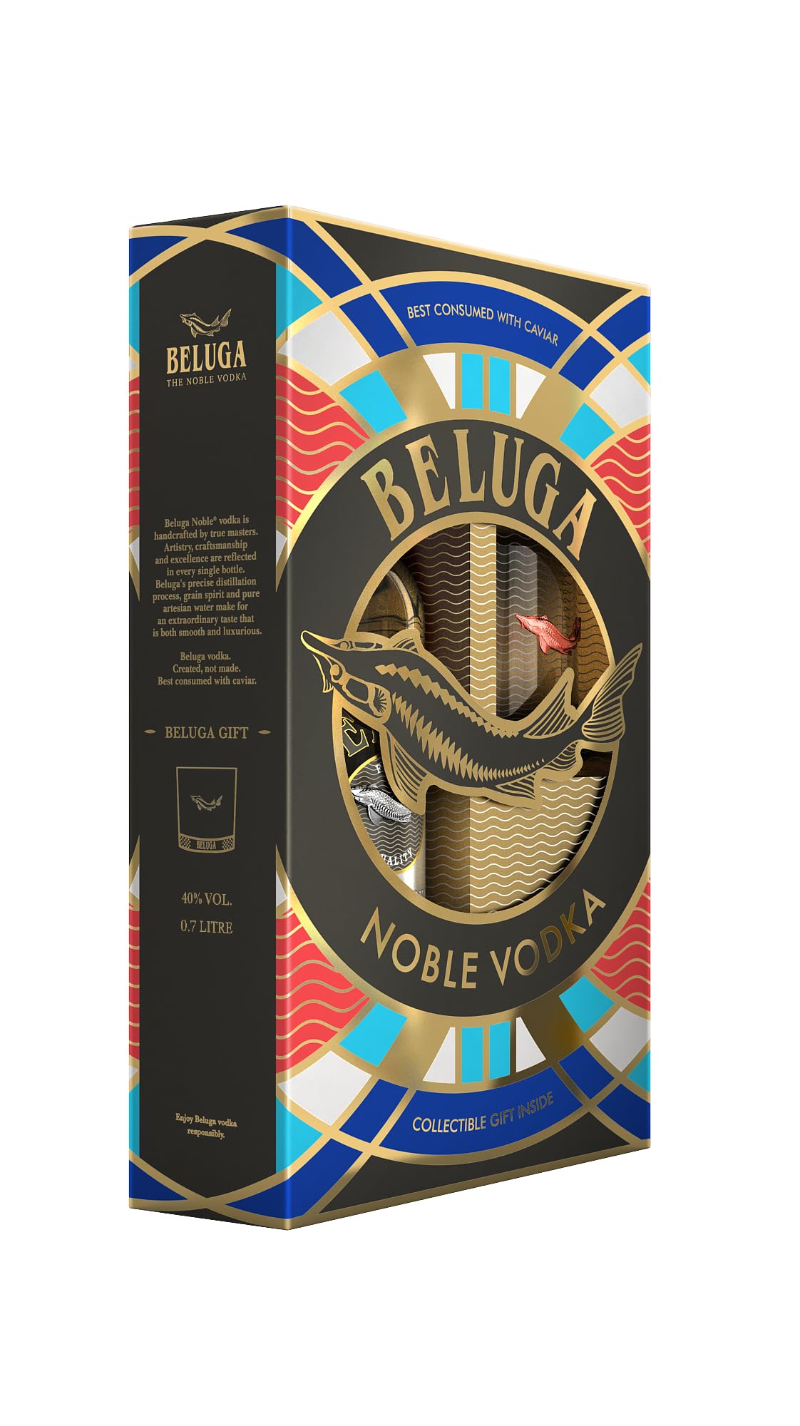 Beluga Noble Vodka EXPORT Montenegro 40% Vol. 0,7l