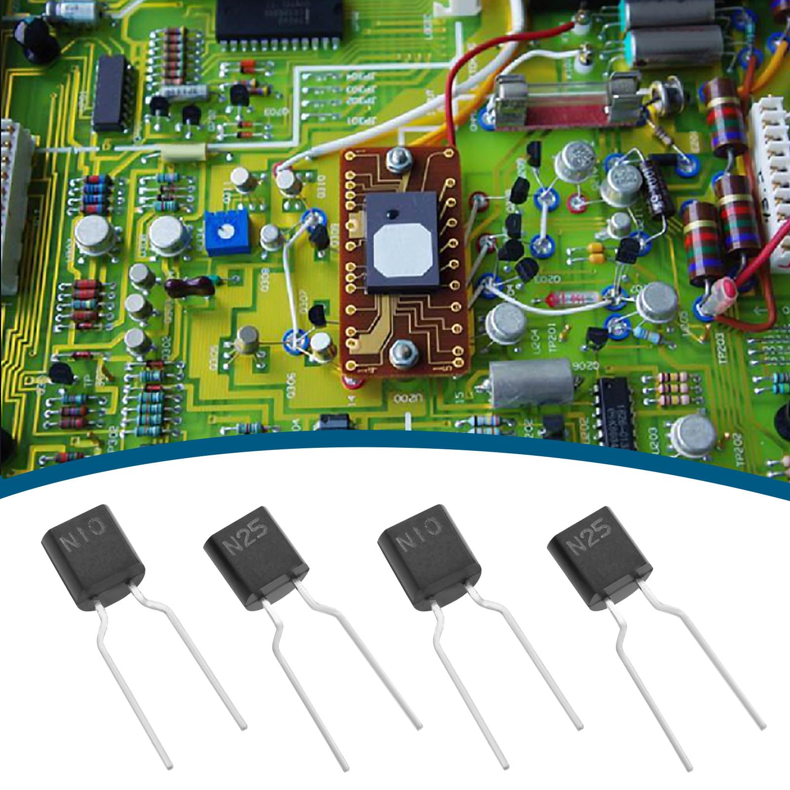 VGOL 10PCS ICP Semiconductor Fuse N-10 N-15 N-20 N-25 N-38 TO92 for Circuits up to 50V for Consumer Electronics Industrial Automation (2pcs of Each Specification) - Image 2