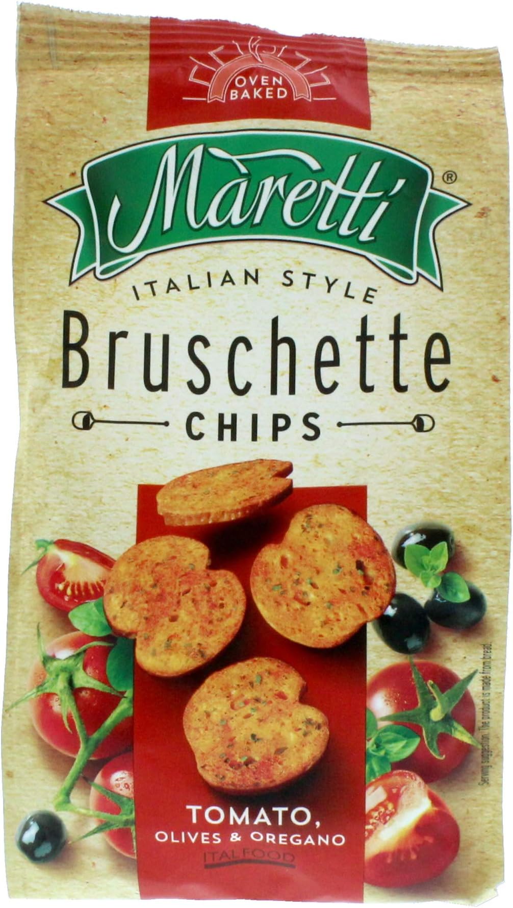 Bruschetta Maretti, 14x70g, Tomato, Olives & Oregano